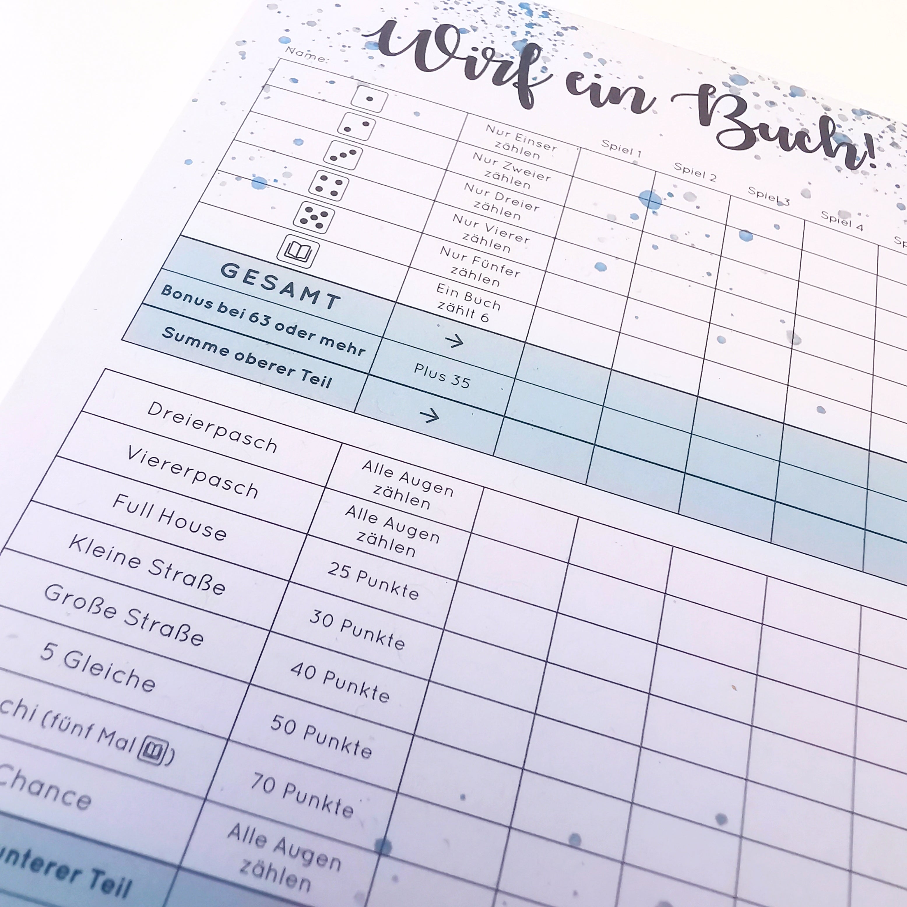 Lesezucker "Wirf ein Buch"-Block